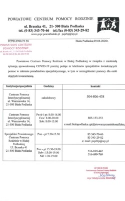 Poradnictwo specjalistyczne