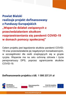 Projekt grantowy dla Domów Pomocy Społecznej Projekt grantowy dla Domów Pomocy Społecznej