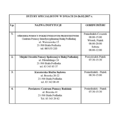 Tydzień Pomocy Osobom Pokrzywdzonym Przestępstwem Tydzień Pomocy Osobom Pokrzywdzonym Przestępstwem